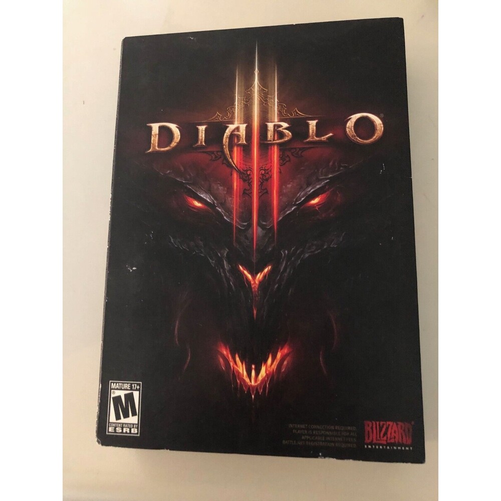 Diablo III (PC Game WIN/MAC DVD-ROM, 2012) Disc with Manual‎ And Notepad